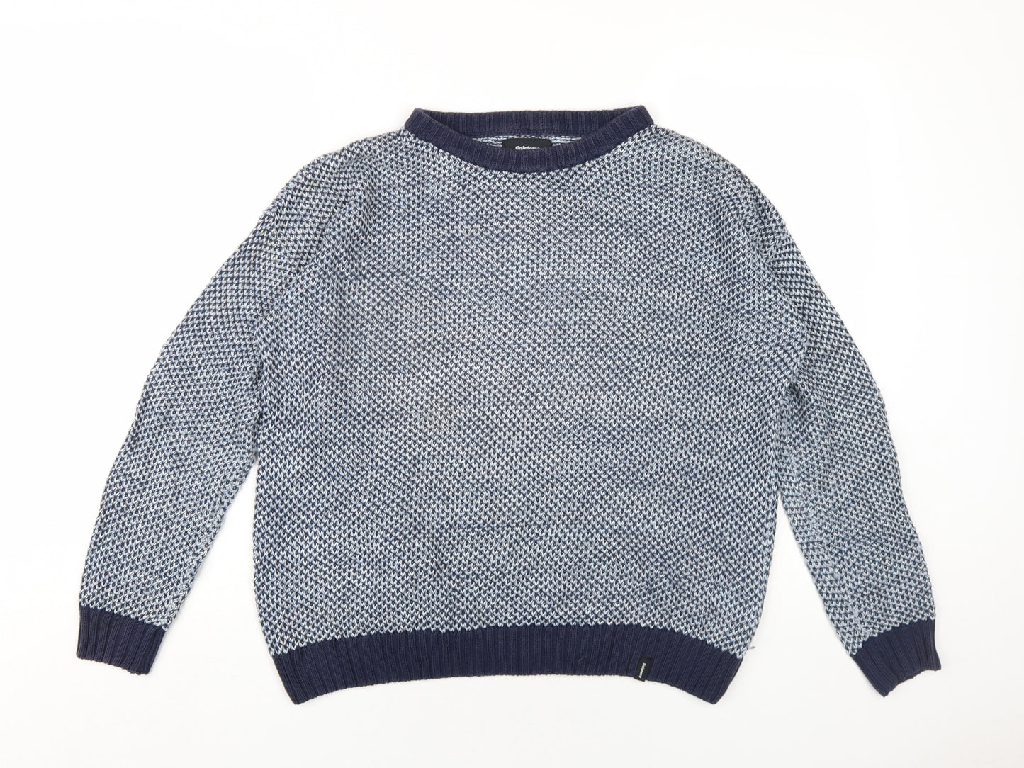 Finisterre Womens Blue Cotton Pullover Sweatshirt Size 10 Pullover