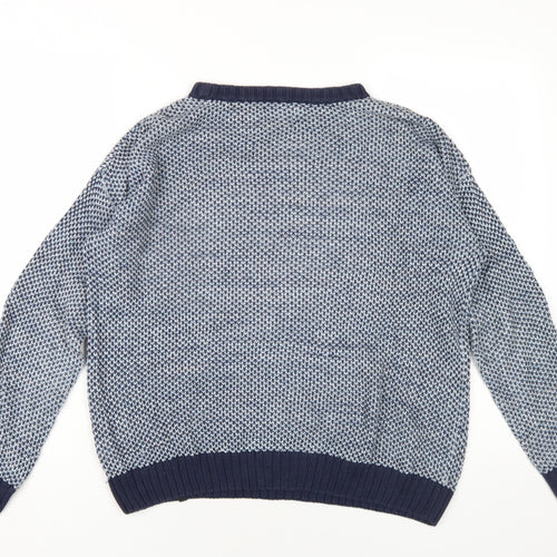 Finisterre Womens Blue Cotton Pullover Sweatshirt Size 10 Pullover