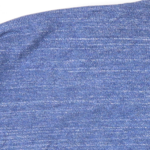 Finisterre Womens Blue Round Neck Cotton Pullover Jumper Size 10