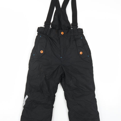 Killtec Boys Black Polyester Snow Pants Trousers Size 2 Years Regular Zip