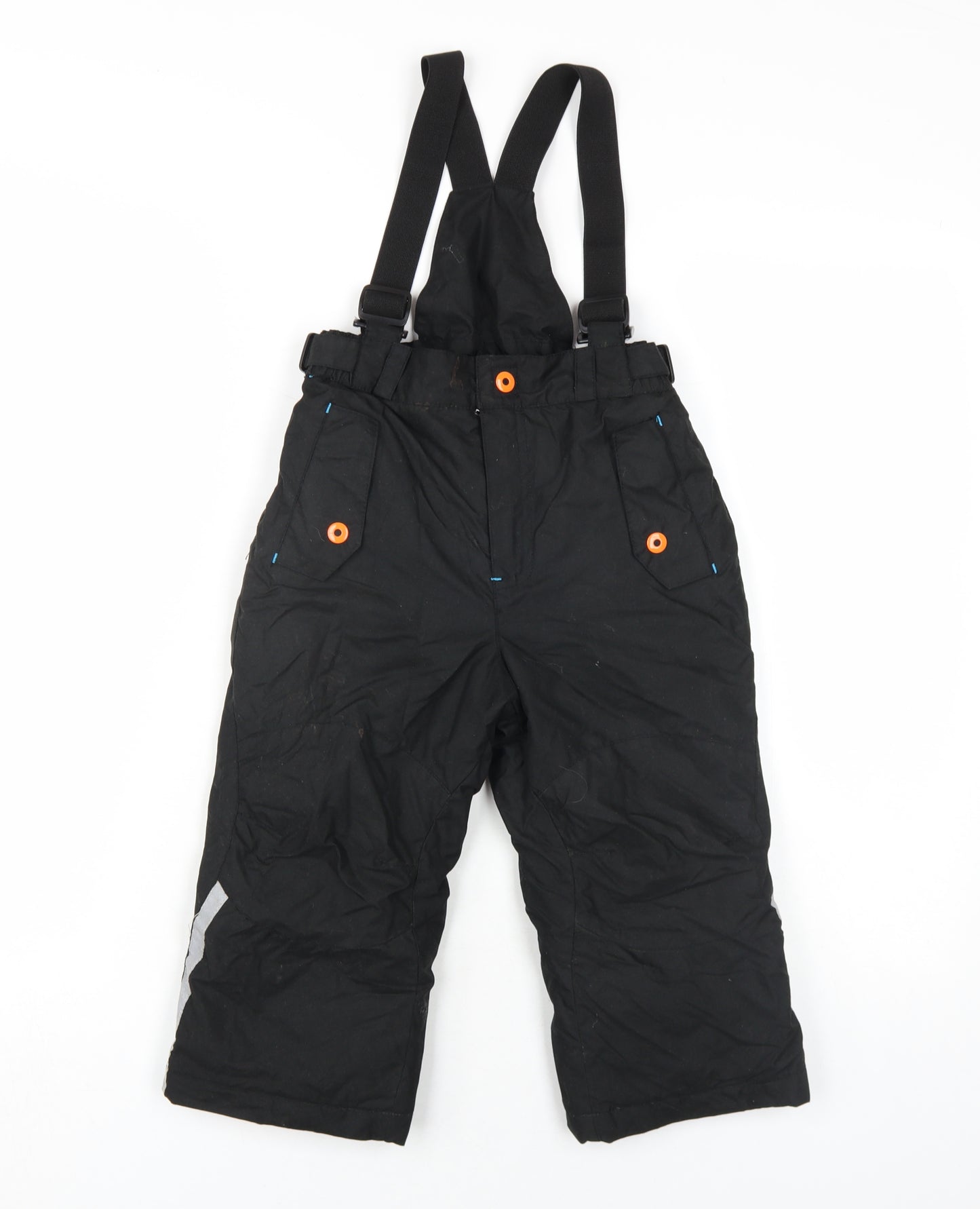 Killtec Boys Black Polyester Snow Pants Trousers Size 2 Years Regular Zip