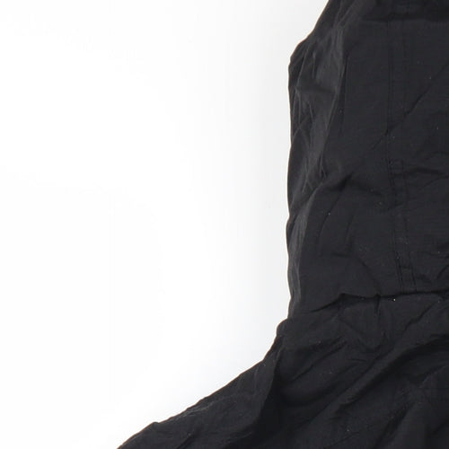 Superdry Mens Black Rain Coat Coat Size L Zip