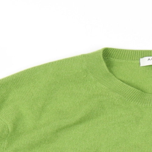 Autograph Womens Green Round Neck Cashmere Pullover Jumper Size 10