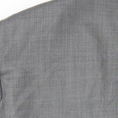 Karl Jackson Mens Grey Polyester Jacket Blazer Size 48 Regular