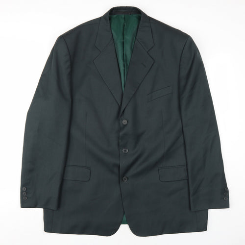 West Brook Mens Green Wool Jacket Blazer Size 46 Regular