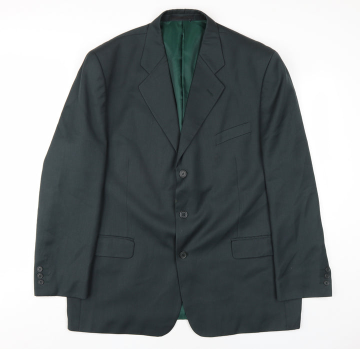 West Brook Mens Green Wool Jacket Blazer Size 46 Regular