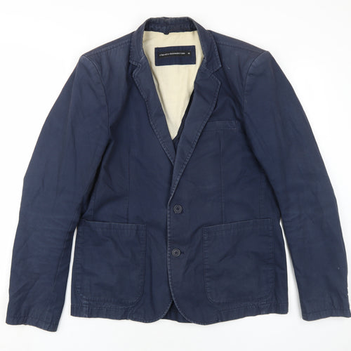 French Connection Womens Blue Jacket Blazer Size 12 Button