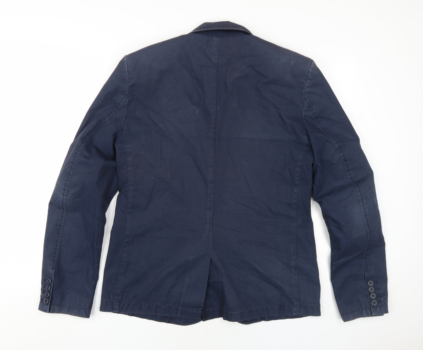 French Connection Womens Blue Jacket Blazer Size 12 Button