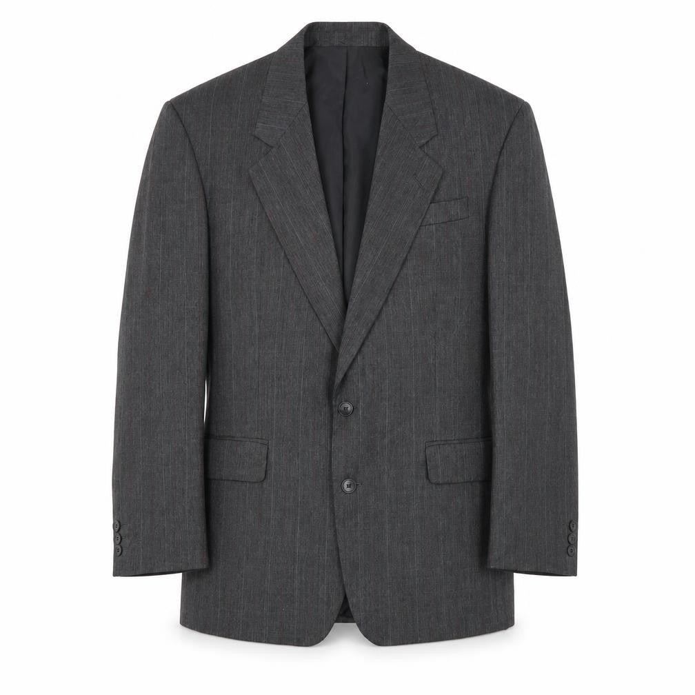 Dunn & Co Mens Grey Polyester Jacket Blazer Size 42 Regular