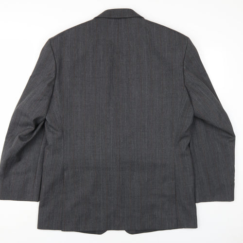 Dunn & Co Mens Grey Polyester Jacket Blazer Size 42 Regular