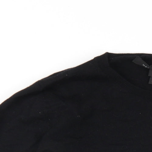 Marc Jacobs Womens Black Round Neck Wool Pullover Jumper Size S - Beaded Sweets