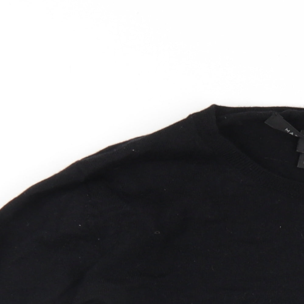Marc Jacobs Womens Black Round Neck Wool Pullover Jumper Size S - Beaded Sweets
