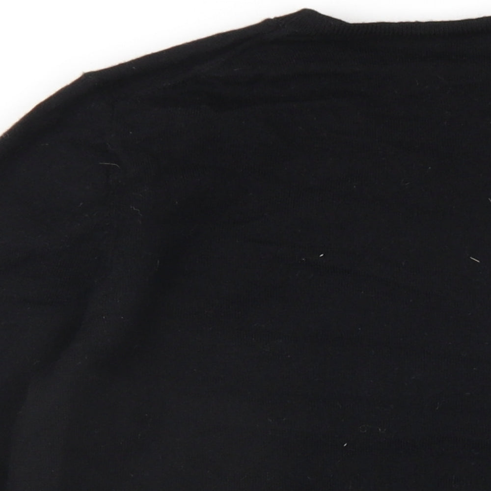 Marc Jacobs Womens Black Round Neck Wool Pullover Jumper Size S - Beaded Sweets