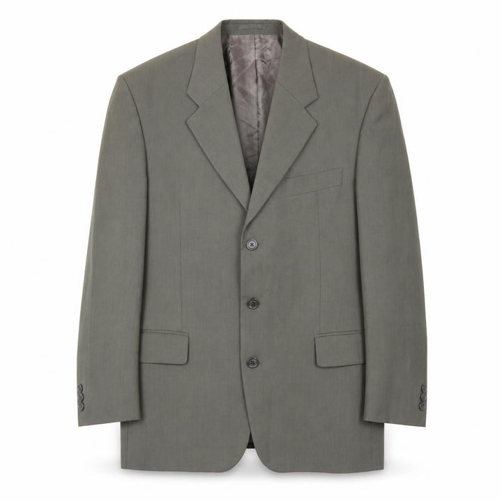 Lino Vierra Mens Grey Wool Jacket Suit Size 42 Regular