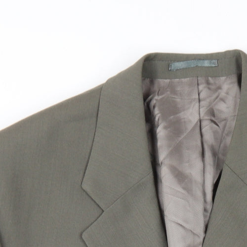 Lino Vierra Mens Grey Wool Jacket Suit Size 42 Regular