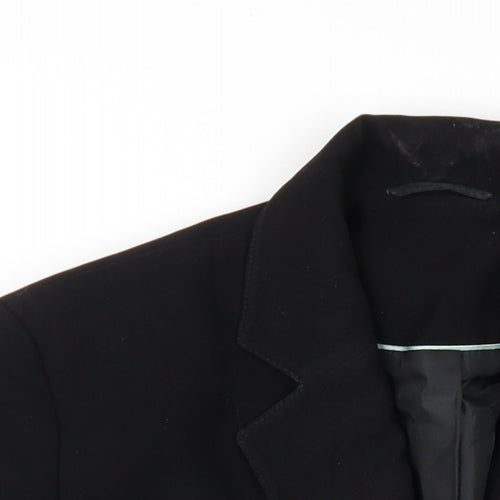 Berkertex Womens Black Polyester Jacket Blazer Size 14