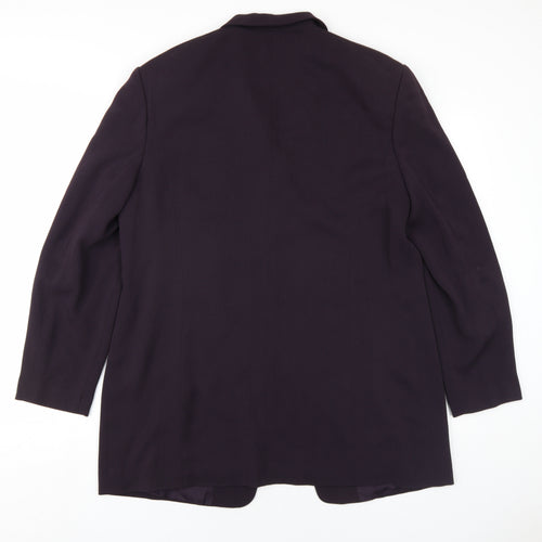 Windsmoor Womens Purple Jacket Blazer Size 16 Button