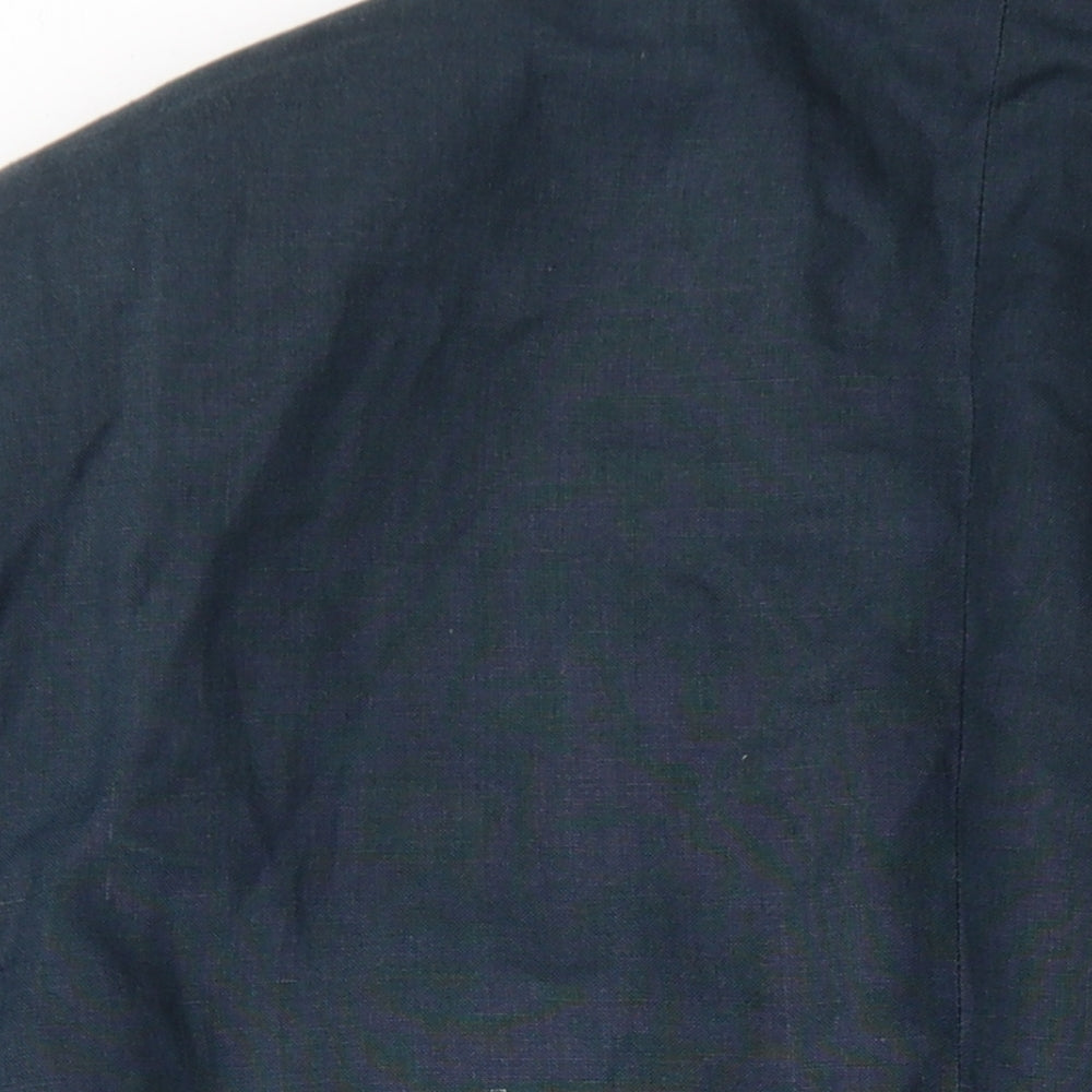 Marks and Spencer Mens Blue Linen Jacket Blazer Size 40 Regular