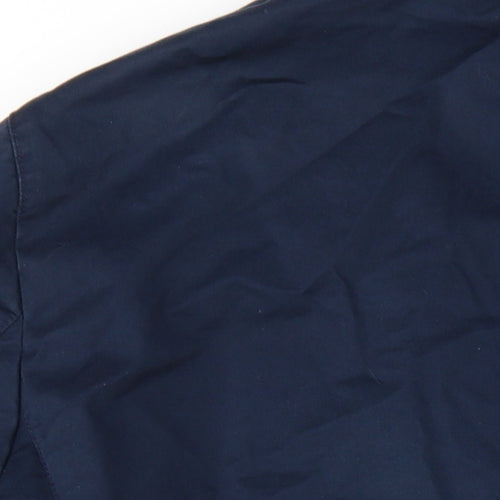 HUGO BOSS Mens Blue Cotton Jacket Blazer Size 44 Regular