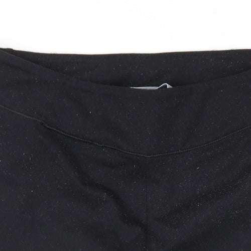 adidas Womens Black Cotton Capri Leggings Size 16 L20 in Regular Pullover