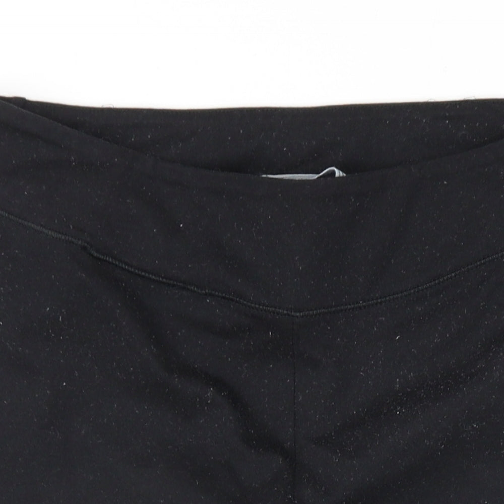 adidas Womens Black Cotton Capri Leggings Size 16 L20 in Regular Pullover