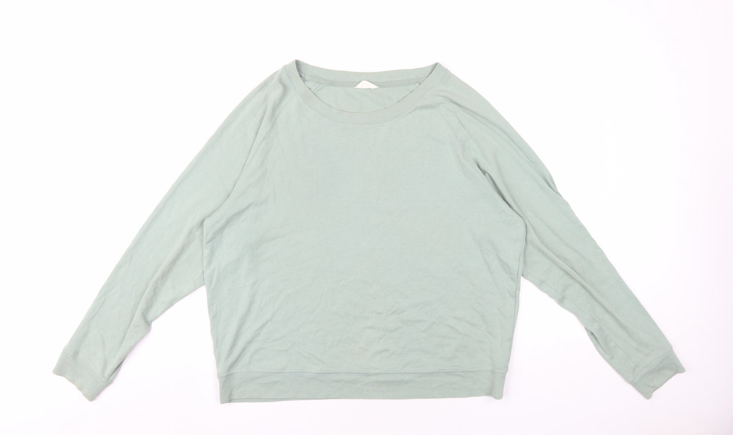 Hush Womens Green Cotton Pullover Sweatshirt Size M Pullover