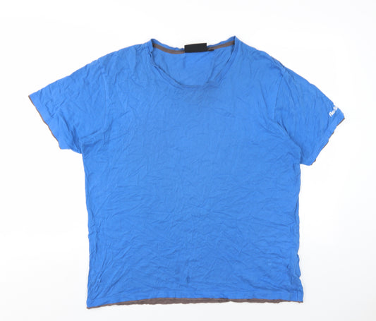 Peter Storm Mens Blue Cotton T-Shirt Size XL Round Neck