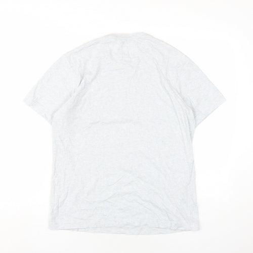 Crew Clothing Mens Grey Cotton T-Shirt Size M Round Neck