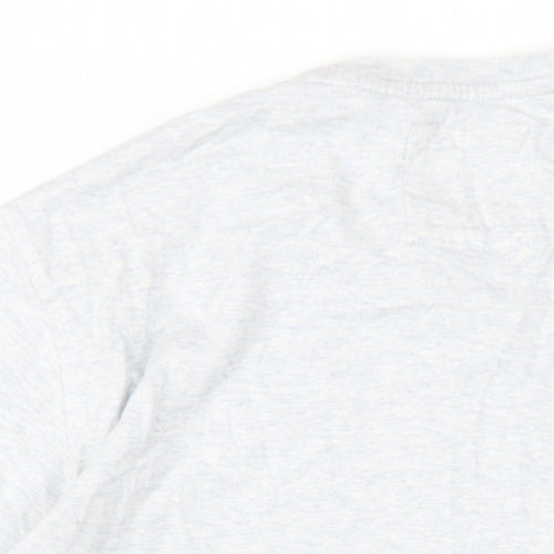 Crew Clothing Mens Grey Cotton T-Shirt Size M Round Neck