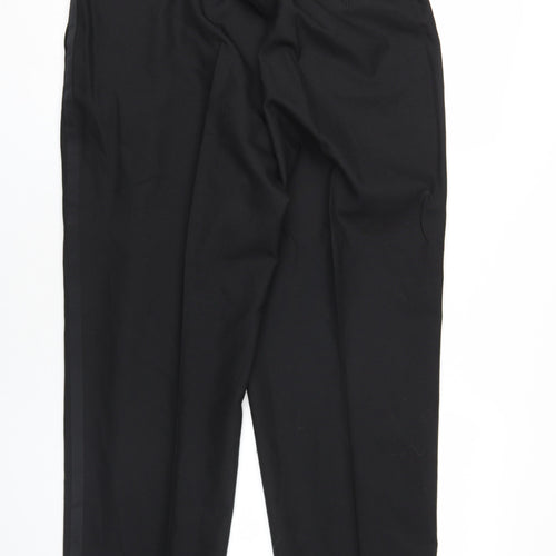 Horne Brothers Mens Black Polyester Tuxedo Suit Trousers Size 38 Regular