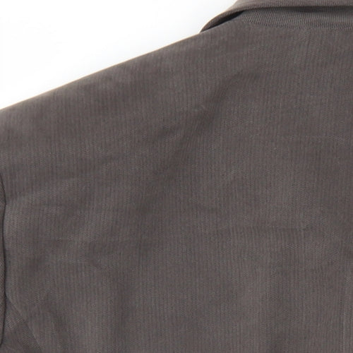 Minuet Womens Grey Jacket Blazer Size 16 Button
