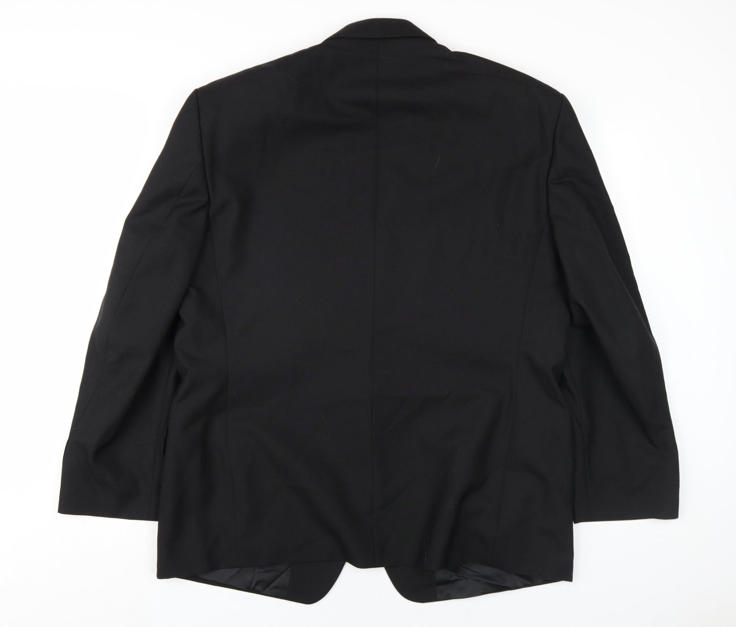 Horne Brothers Mens Black Wool Jacket Blazer Size 44 Regular