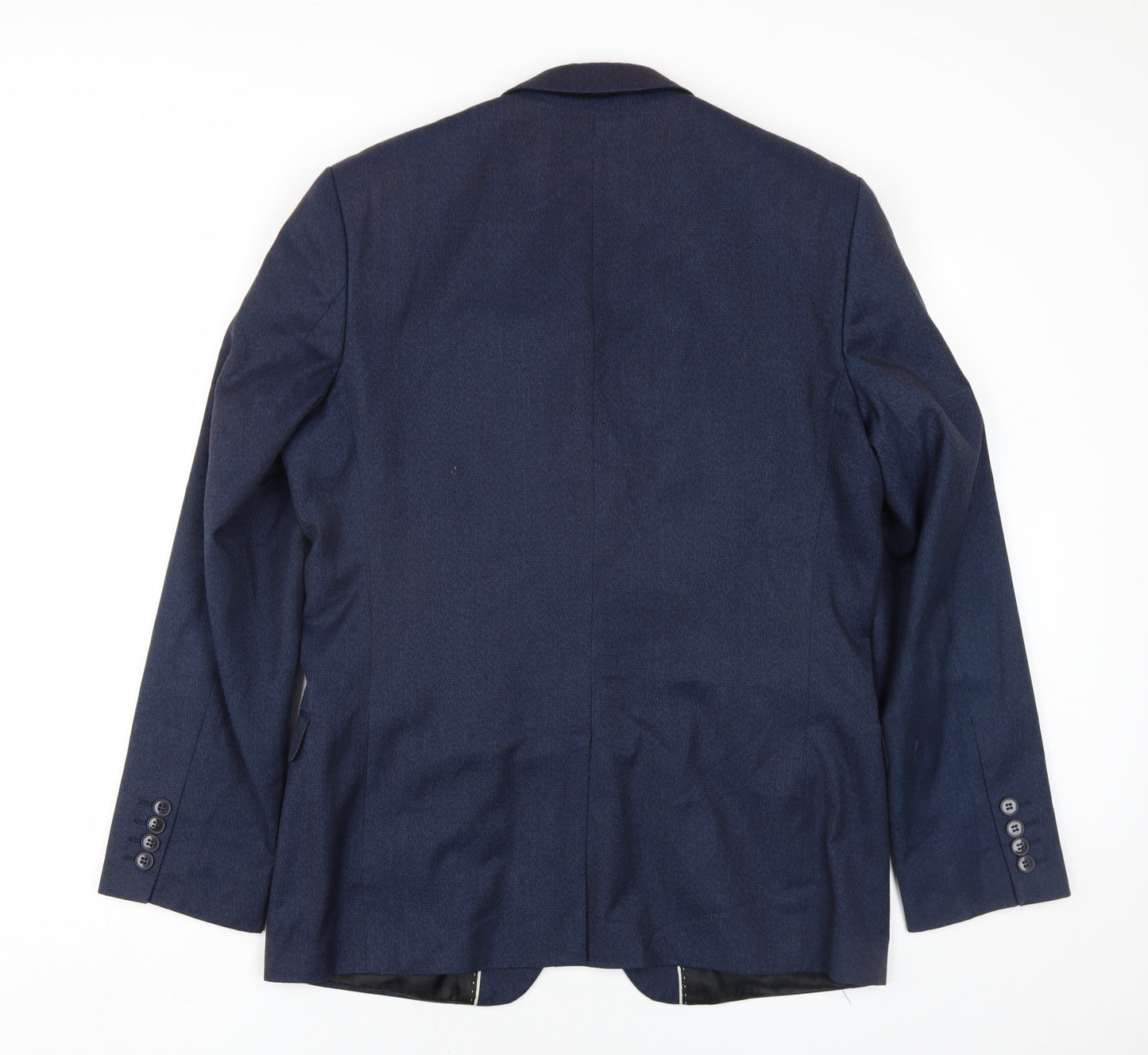 Red Herring Mens Blue Polyester Jacket Blazer Size 40 Regular