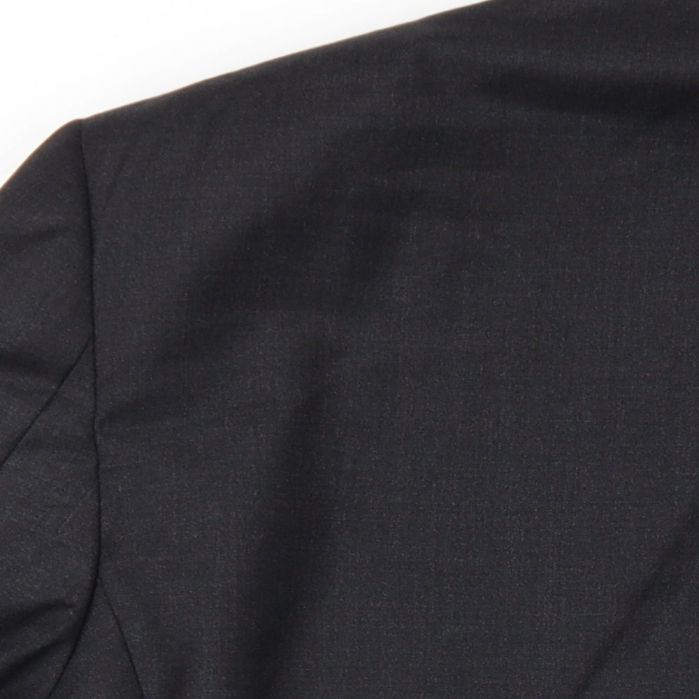 Austin Reed Mens Grey Wool Jacket Blazer Size 46 Regular
