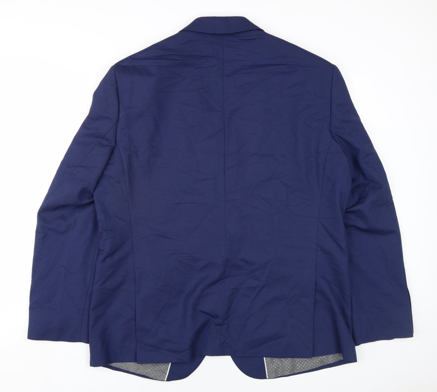 Jeff Banks Mens Blue Viscose Jacket Blazer Size 46 Regular