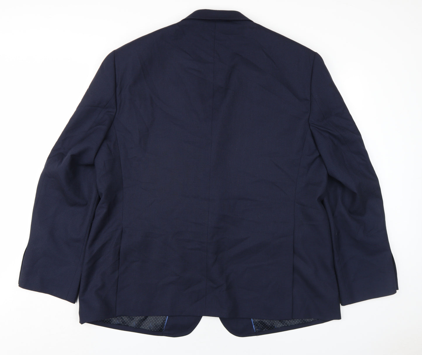 Charles Tyrwhitt Mens Blue Wool Jacket Blazer Size 48 Regular