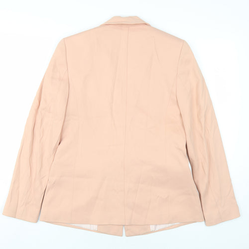 Reiss Womens Pink Acetate Jacket Blazer Size S