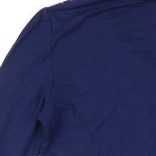 Joe Browns Womens Blue Floral Viscose A-Line Size 8 V-Neck Pullover