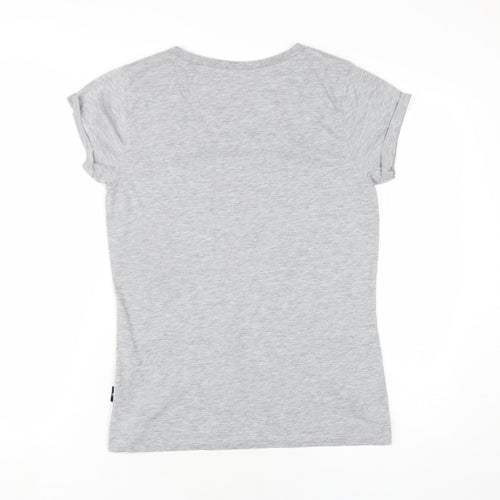 Hi Gear Womens Grey Polyester Basic T-Shirt Size 12 Round Neck