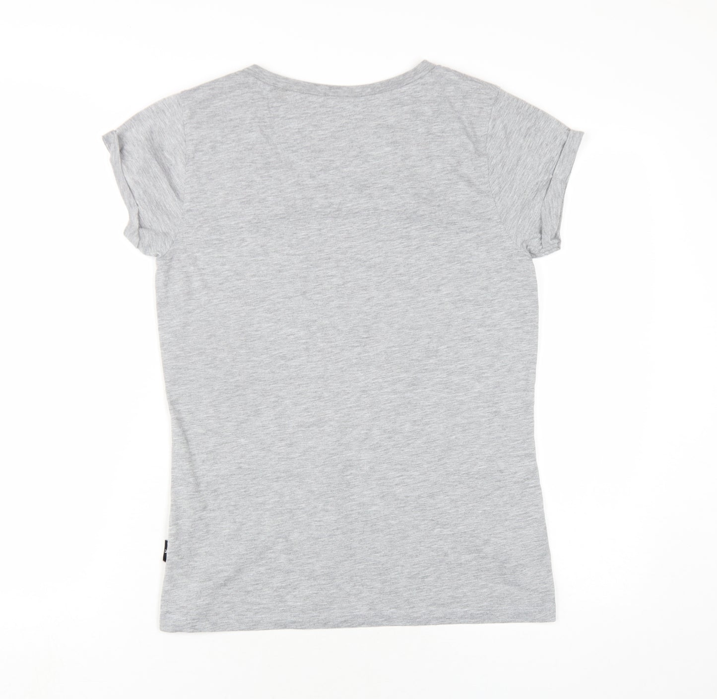Hi Gear Womens Grey Polyester Basic T-Shirt Size 12 Round Neck