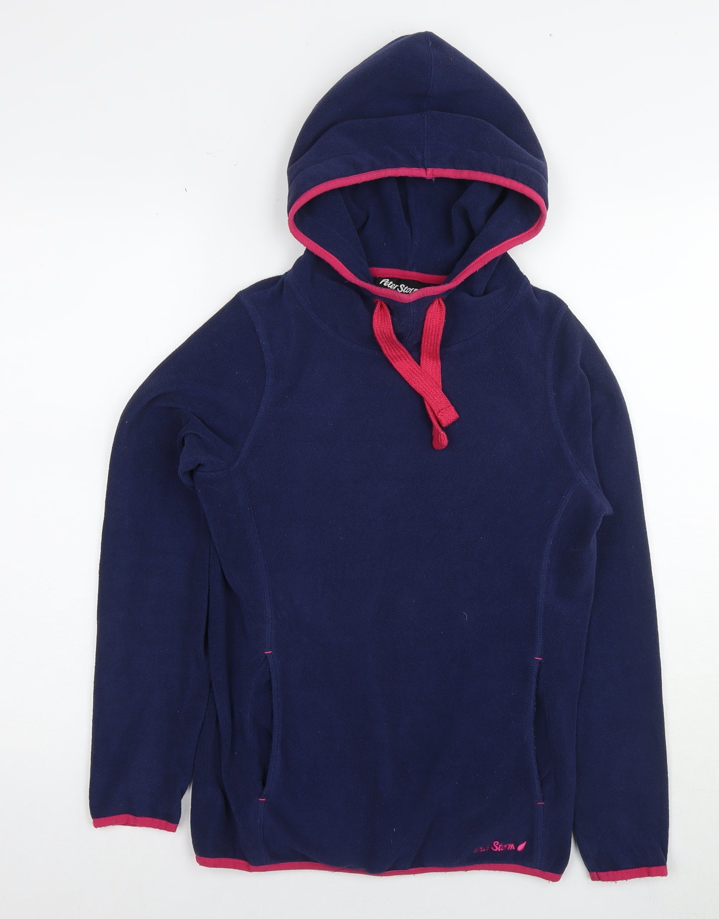 Peter Storm Womens Blue Polyester Pullover Hoodie Size 8 Pullover