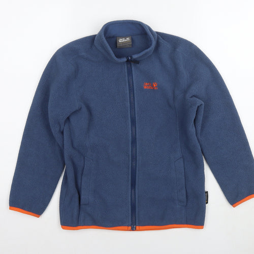 Jack Wolfskin Boys Blue Jacket Size 9-10 Years Zip - Age 9-11 Years