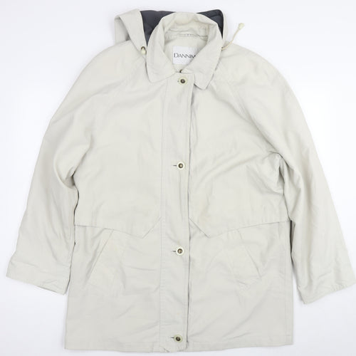 Dannimac Womens Beige Parka Jacket Size M Zip