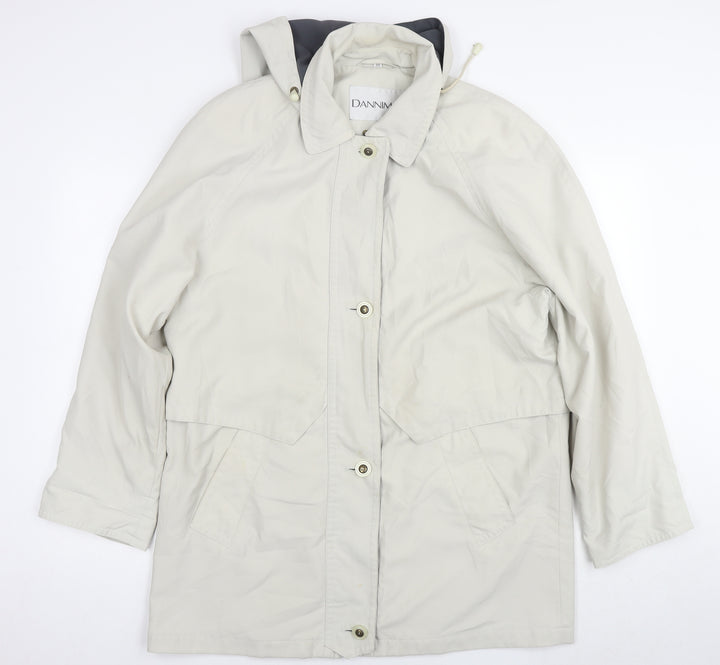 Dannimac Womens Beige Parka Jacket Size M Zip