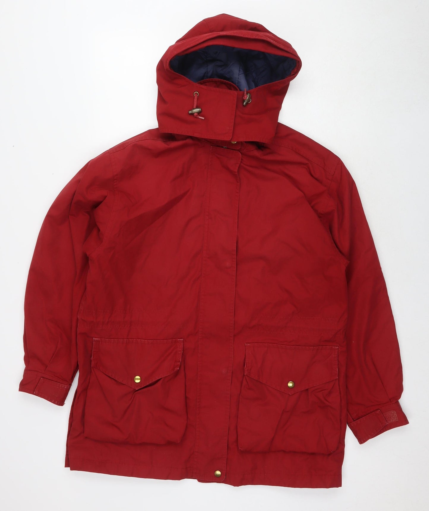 Lands' End Womens Red Jacket Size 10 Zip - Size 10-12