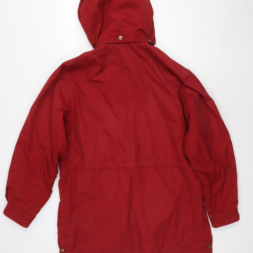 Lands' End Womens Red Jacket Size 10 Zip - Size 10-12