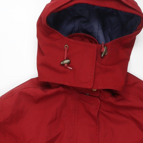 Lands' End Womens Red Jacket Size 10 Zip - Size 10-12
