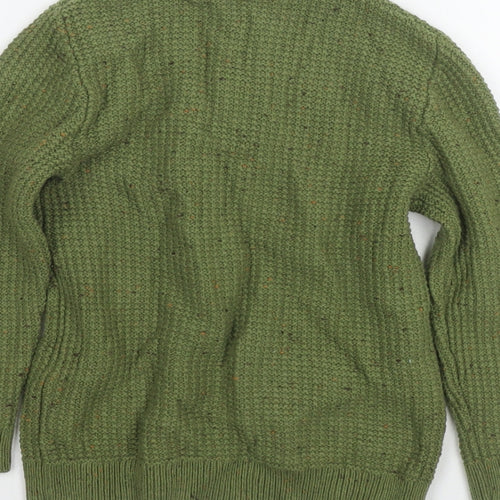 John Lewis Boys Green Round Neck Cotton Pullover Jumper Size 6 Years Pullover