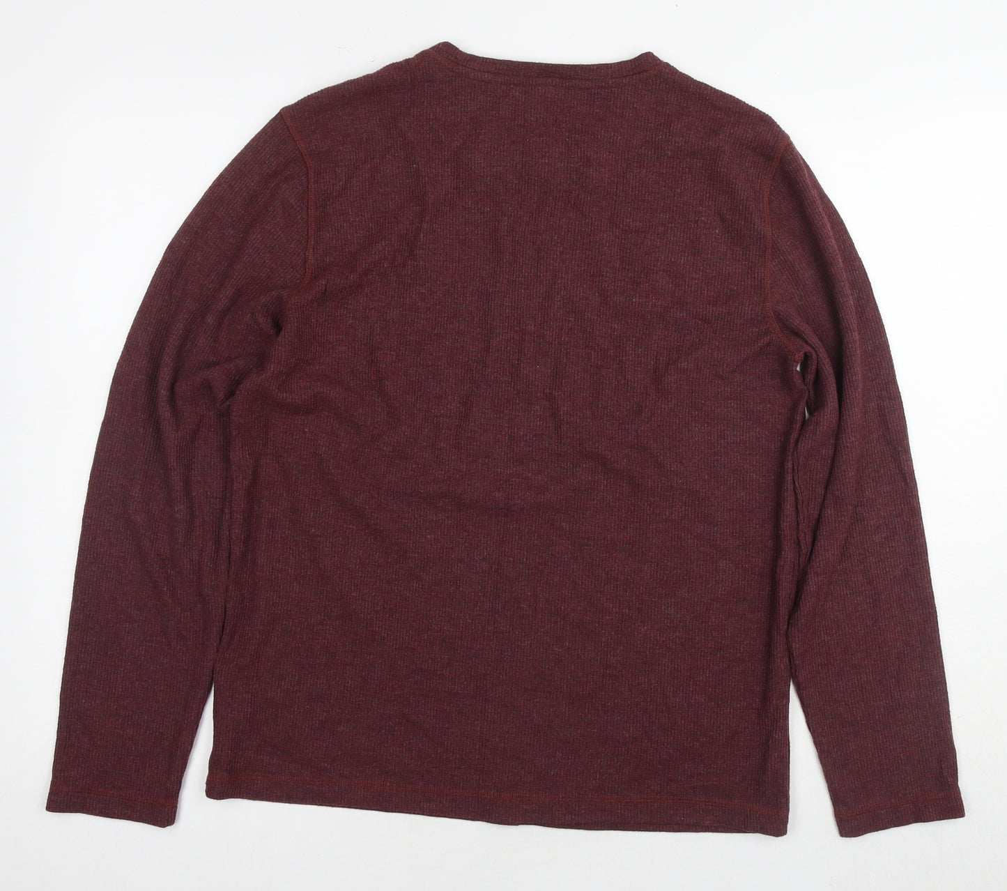 Eddie Bauer Womens Brown Round Neck Polyester Pullover Jumper Size M
