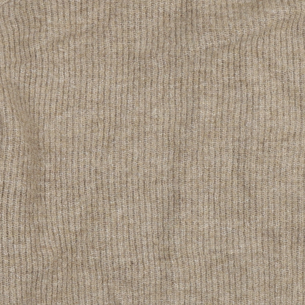 H&M Womens Brown Round Neck Polyester Pullover Jumper Size XL